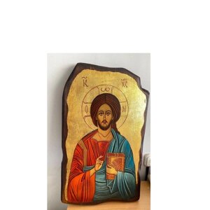 Ікона Ісуса Христа Олія з сусальним золотом