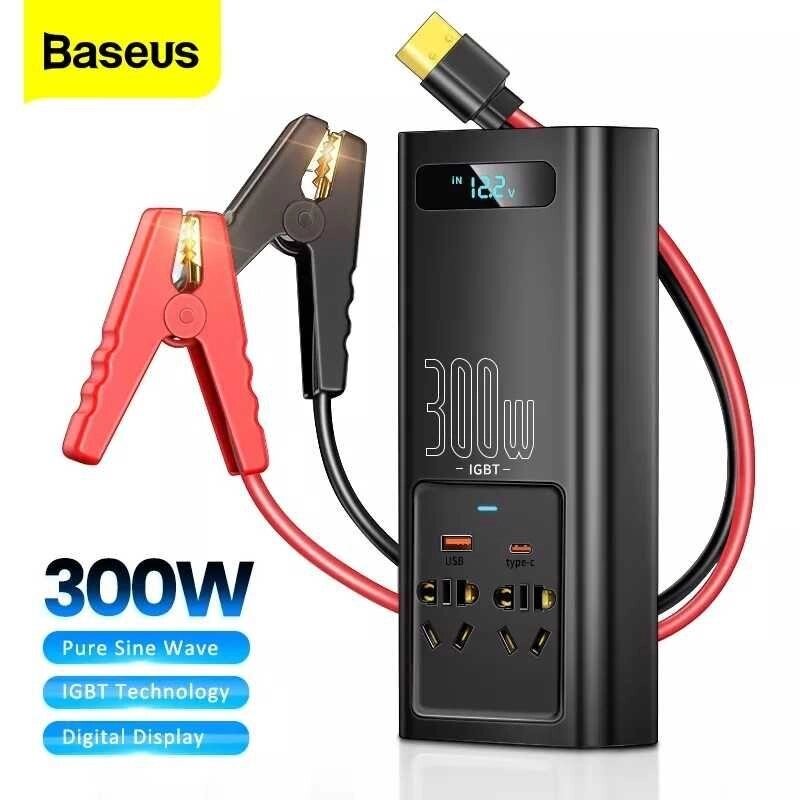 Інвертор 12-220 V з чистою синусоїдою Baseus 150W 300W 500W Гарантія! від компанії ARTMOS - Інтернет магазин - фото 1