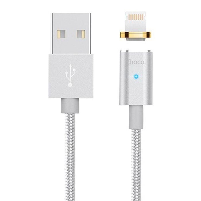 Кабель Hoco U16 LightningUSB магнітний конектор Silver від компанії ARTMOS - Інтернет магазин - фото 1