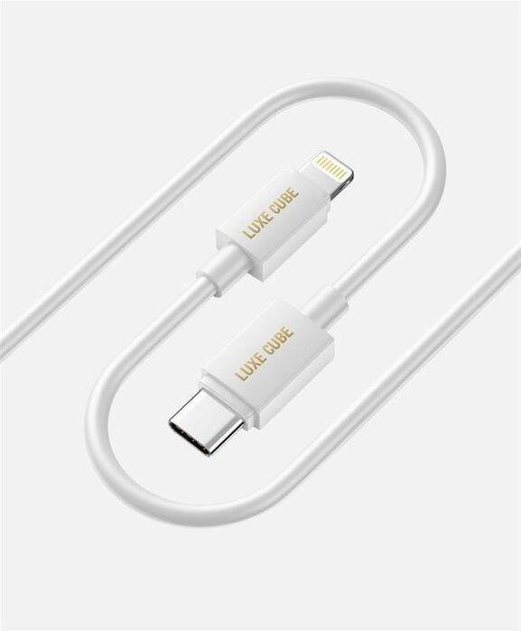 Кабель Luxe Cube USB Type CLightning, 3А, 1м, білий від компанії ARTMOS - Інтернет магазин - фото 1