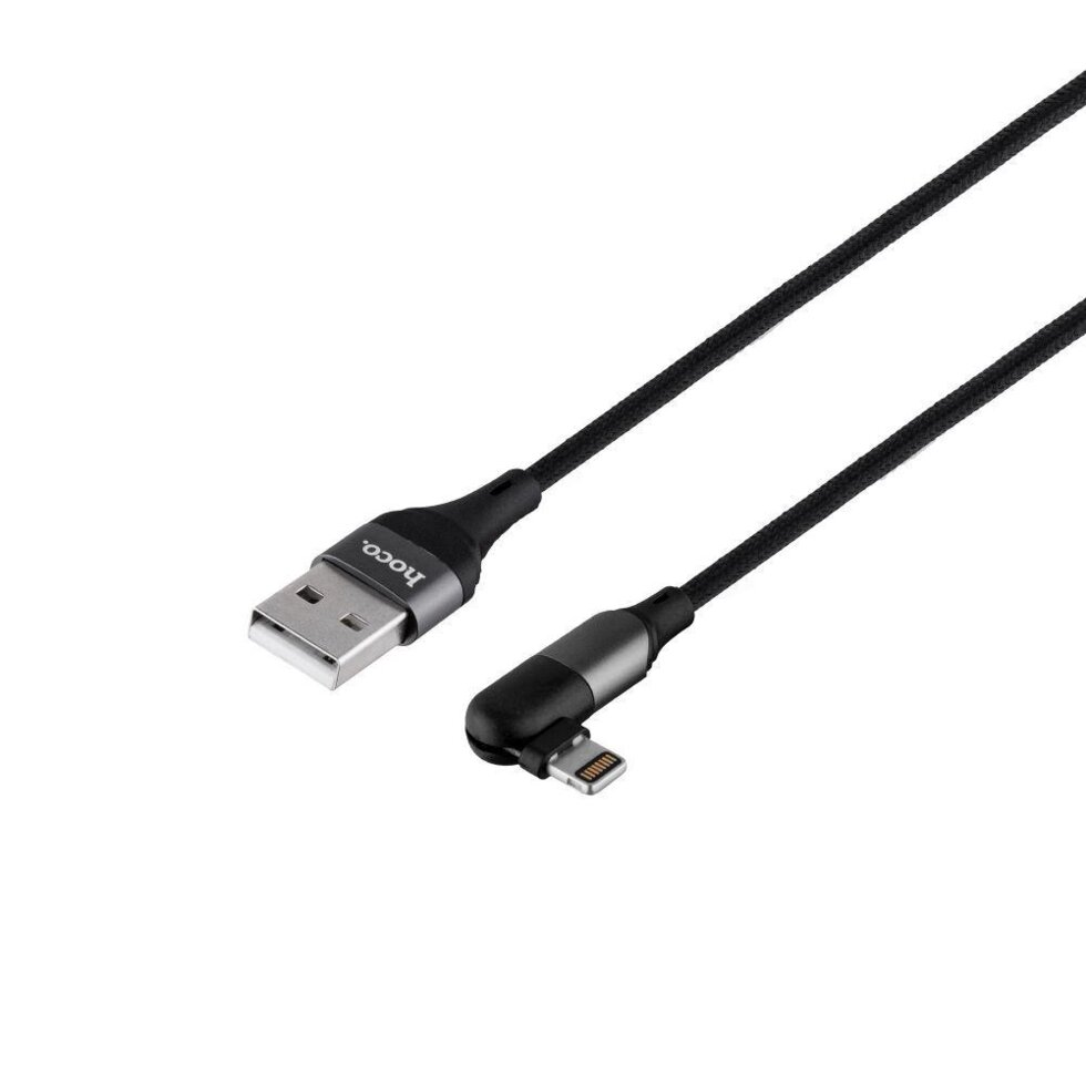 Кабель USB Hoco U100 Orbit USB Lightning Чорний від компанії ARTMOS - Інтернет магазин - фото 1