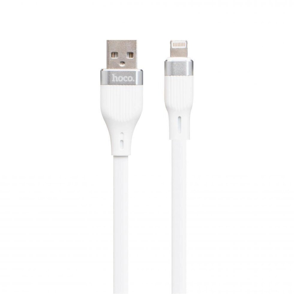 Кабель USB Hoco U72 Forest Silicone USB Lightning 2,4А 1,2м Білий від компанії ARTMOS - Інтернет магазин - фото 1