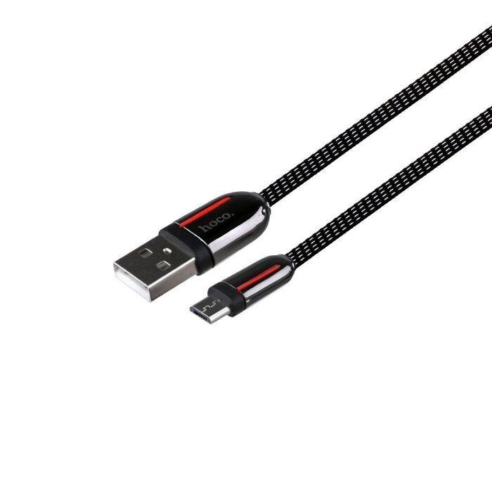 Кабель USB Hoco U74 Grand USB Micro USB QC 3.0 2,4 А 1,2 м Чорний від компанії ARTMOS - Інтернет магазин - фото 1