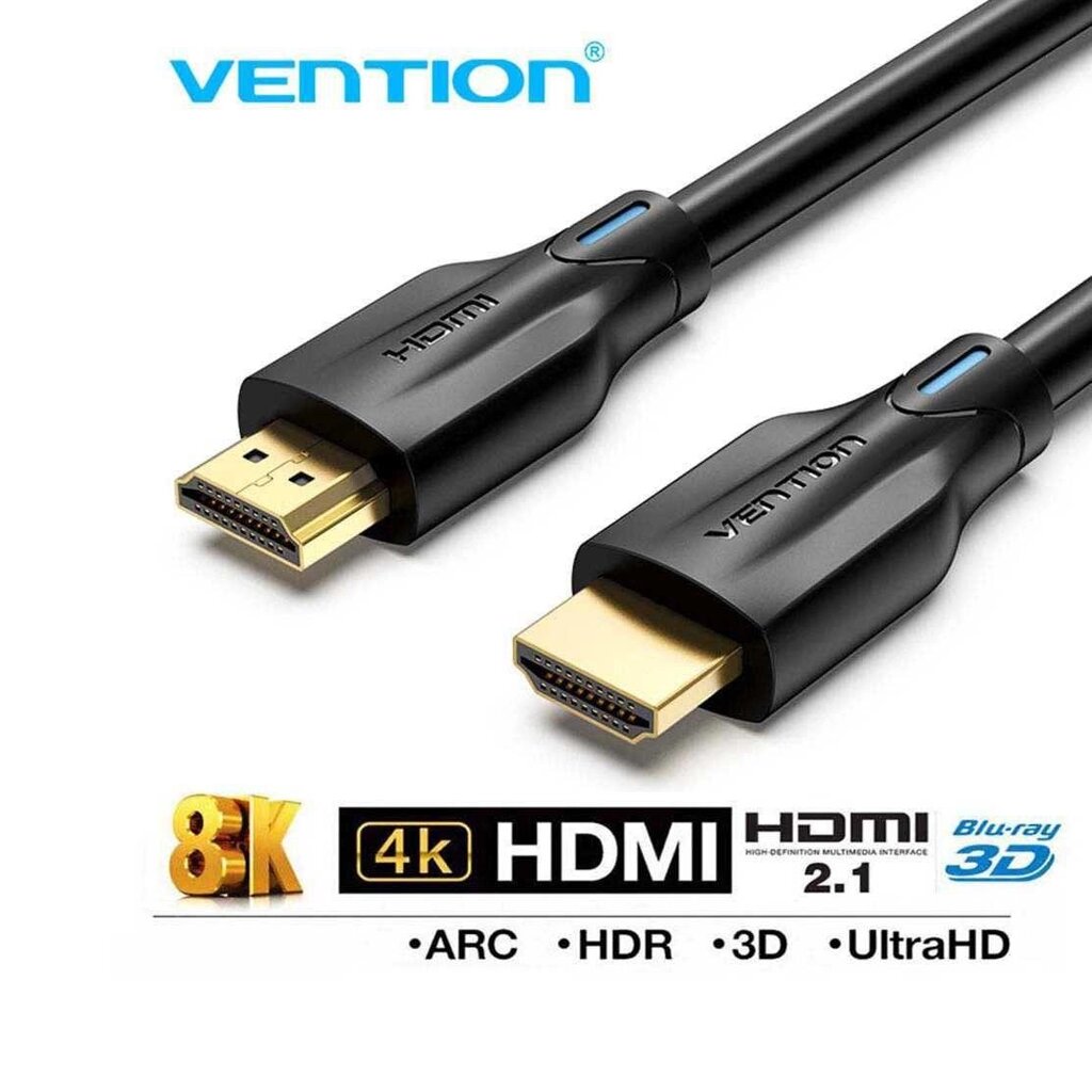 Кабель Vention HDMI 2.1 8k 60Hz 4k 120hz 2k 144hz HDR 1 м Гарантія! від компанії ARTMOS - Інтернет магазин - фото 1