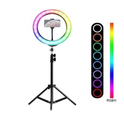 Кільцева LED-лампа RGB 26 СМ з тримачем для телефона+штатив 2M від компанії ARTMOS - Інтернет магазин - фото 1