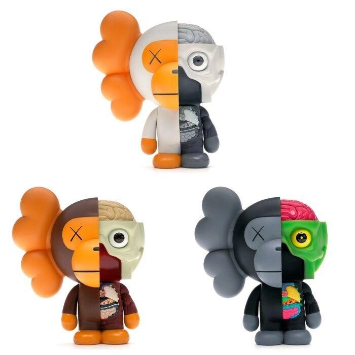 Колекційна фігурка KAWS x Bape Dissected Milo від компанії ARTMOS - Інтернет магазин - фото 1