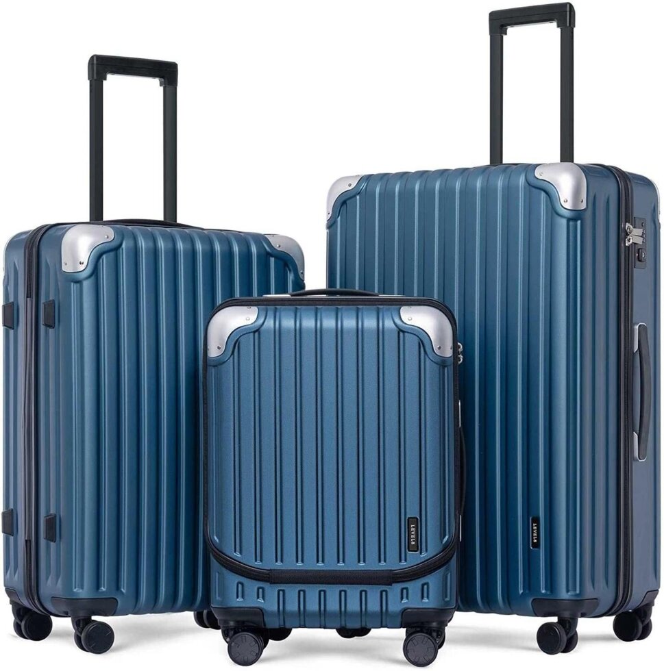 Комплект з трьох дорожніх валіз LEVEL8 Grace Luggage Sets 20/24/28 від компанії ARTMOS - Інтернет магазин - фото 1