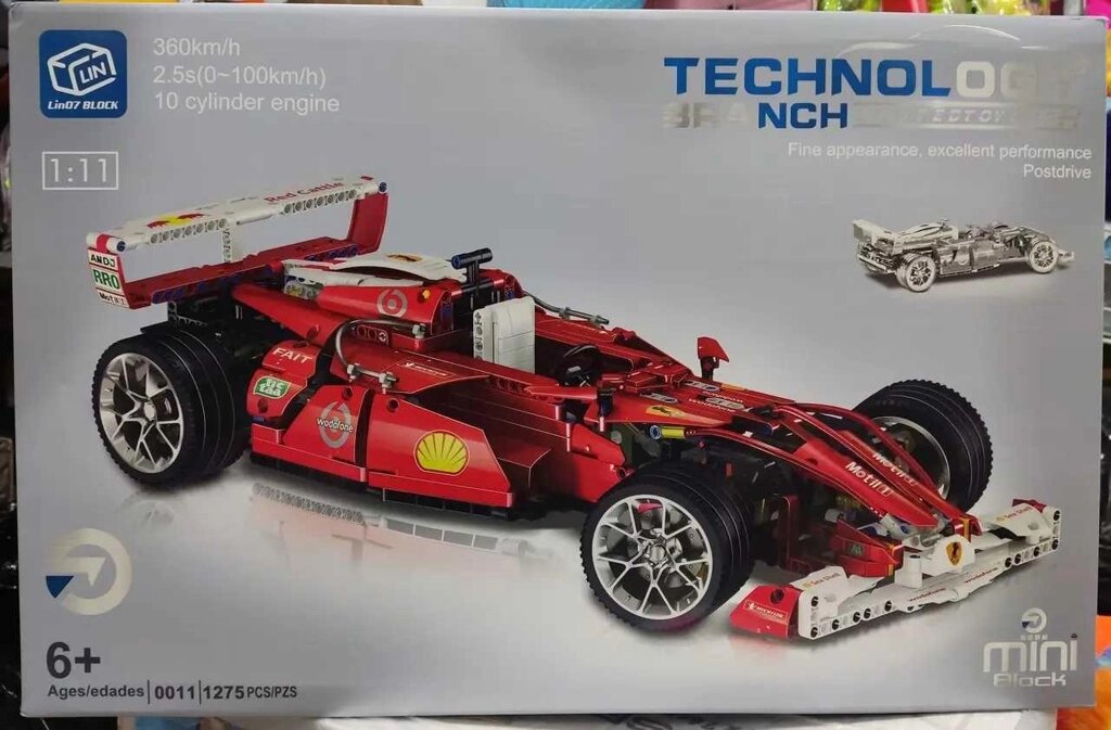 Конструктор Формула 1 Technology 0011 F1, масштаб 1:10, 1275 дет Lego від компанії ARTMOS - Інтернет магазин - фото 1