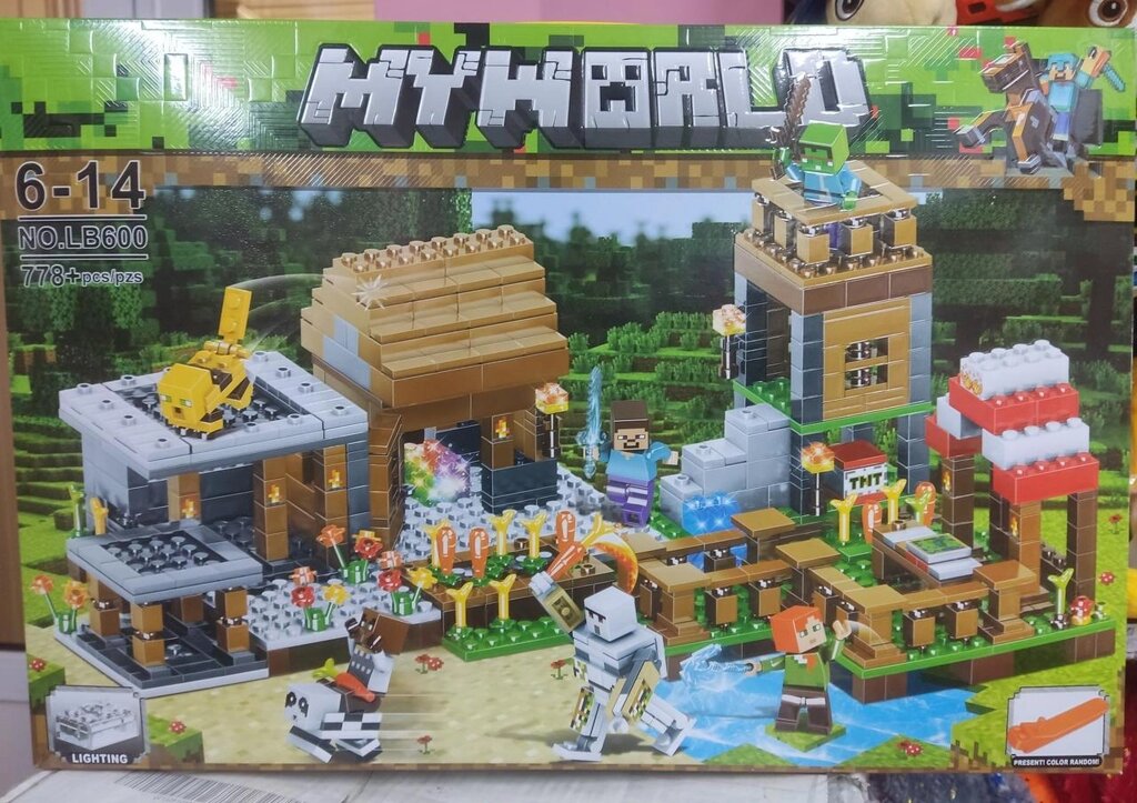 Конструктор LB600 My World Село в лісі Lego Minecraft 778 дет від компанії ARTMOS - Інтернет магазин - фото 1