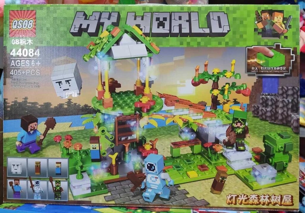 Конструктор майнкрафт My World 44084 Чарівний ліс 405 дет лего від компанії ARTMOS - Інтернет магазин - фото 1