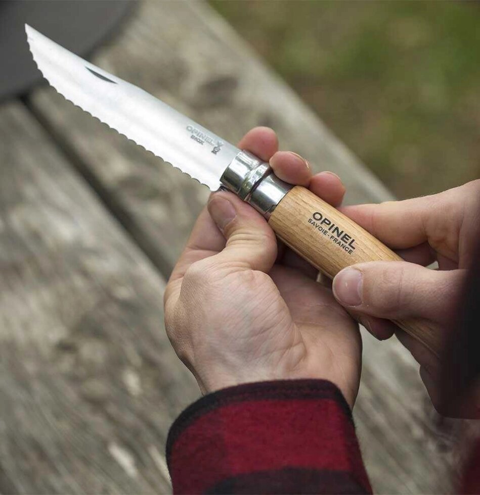 Кухонний ніж Opinel 12 Франція зубчастий хлібний овочевий mora fiskars від компанії ARTMOS - Інтернет магазин - фото 1