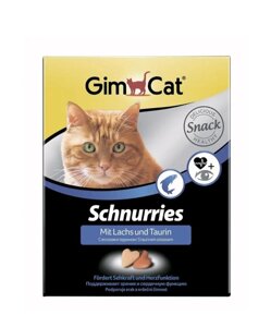 Ласощі для кішок GimCat Schnurries 420 г (лосось)