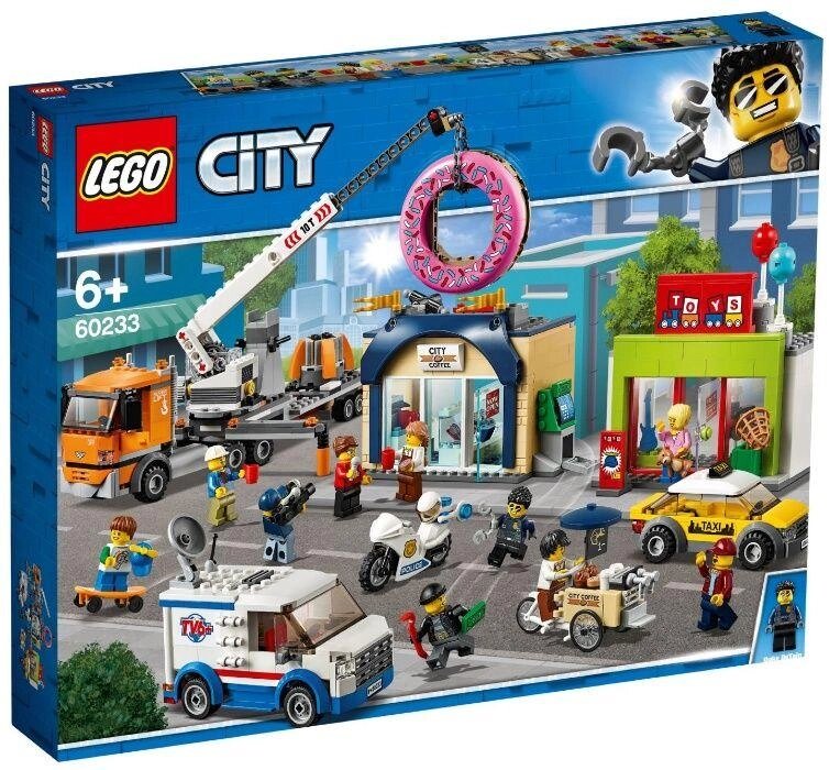 Lego City Відкриття магазину з продажу пончиків 60233 від компанії ARTMOS - Інтернет магазин - фото 1