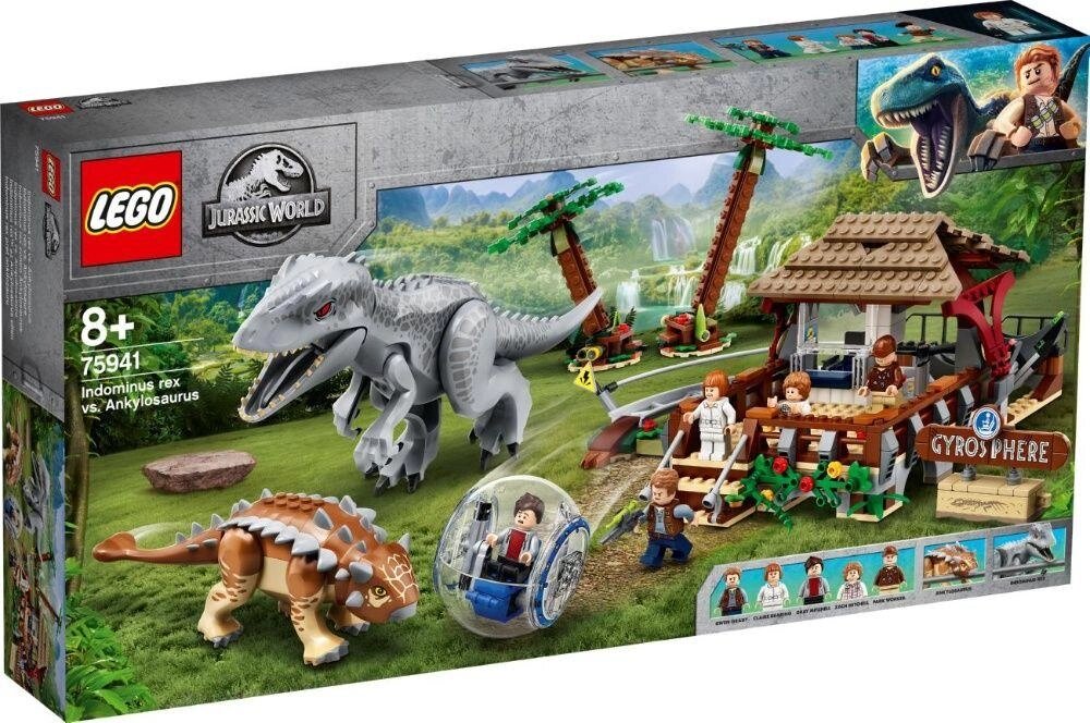 Lego Jurassic World Індомінус-рекс проти анкілозавра 75941 від компанії ARTMOS - Інтернет магазин - фото 1