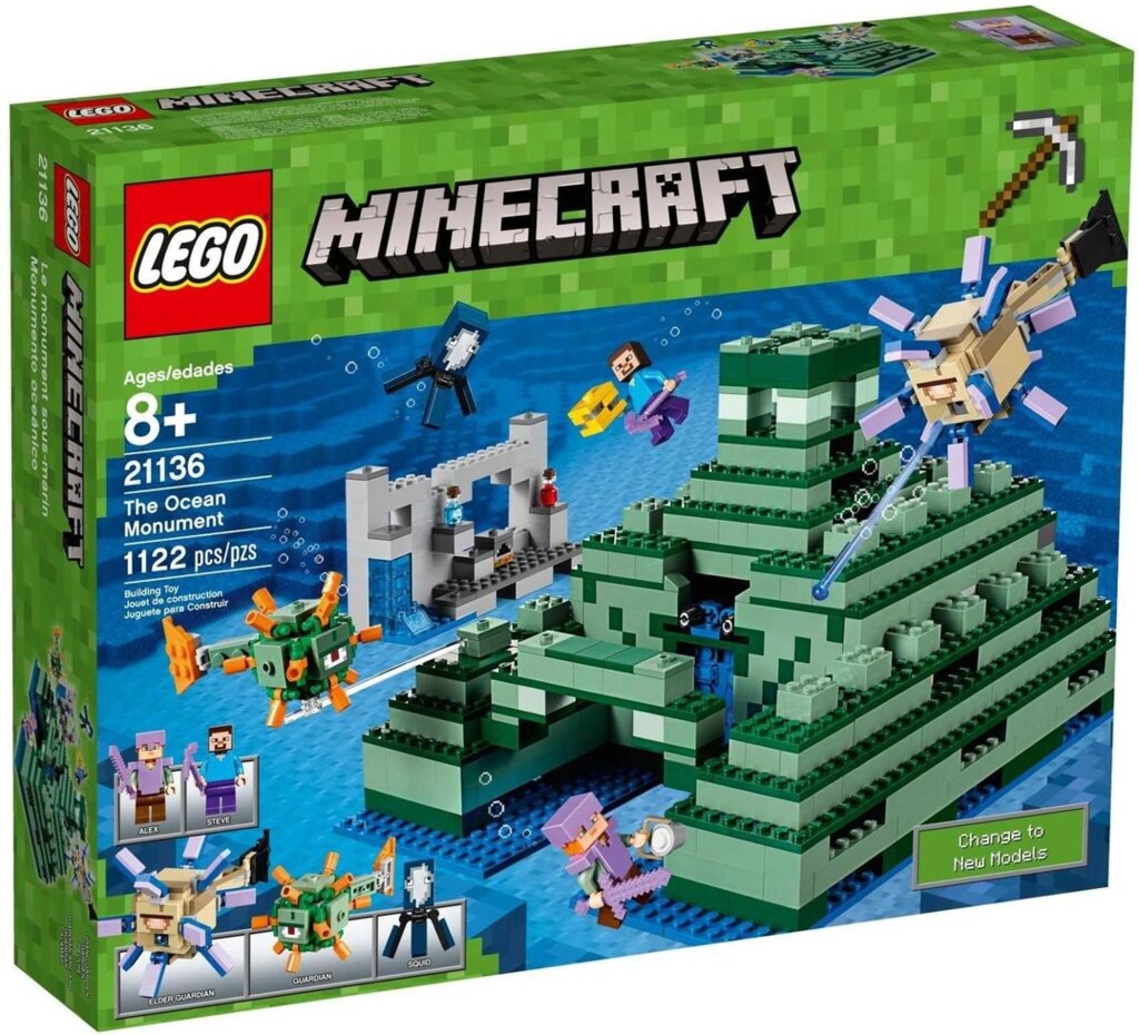 Lego Minecraft 21136 Підводний храм від компанії ARTMOS - Інтернет магазин - фото 1