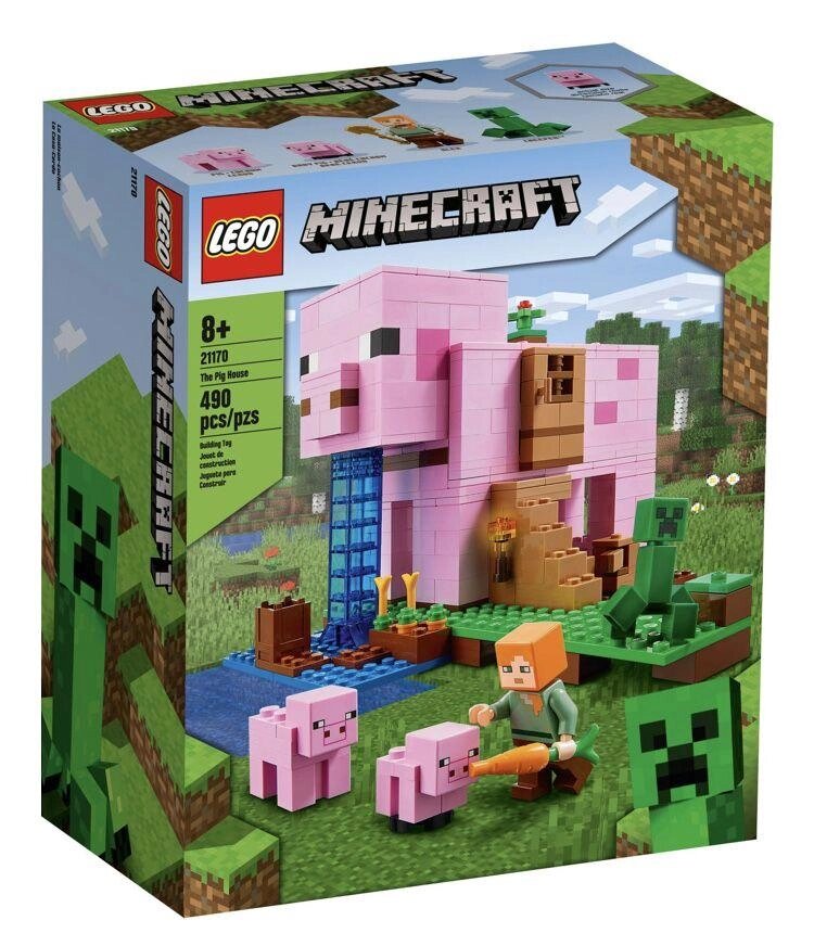 LEGO Minecraft Будинок-свиня (21170) від компанії ARTMOS - Інтернет магазин - фото 1