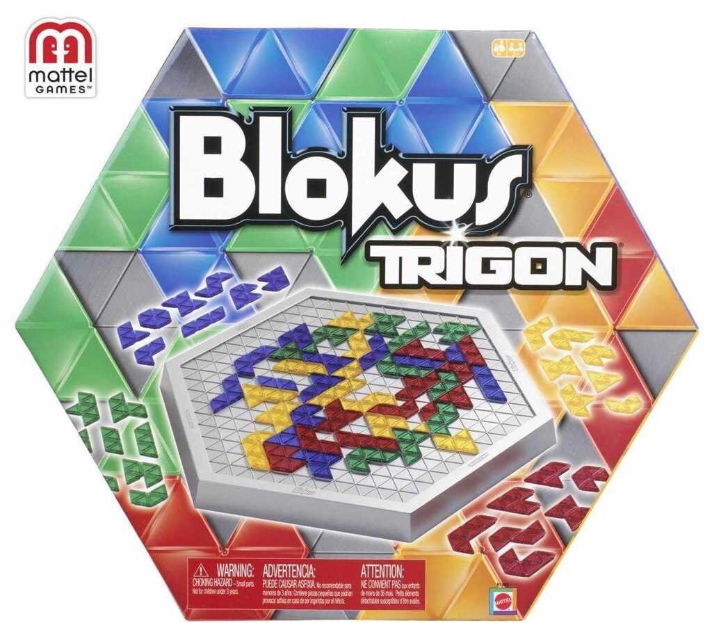 Логічна гра Блокус Тригон Blokus Trigon від Mattel, оригінал від компанії ARTMOS - Інтернет магазин - фото 1