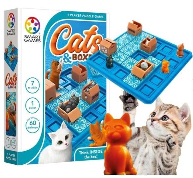 Логічна гра Cats &amp, Boxes Smart Games, Коти і коробки SG 450 від компанії ARTMOS - Інтернет магазин - фото 1