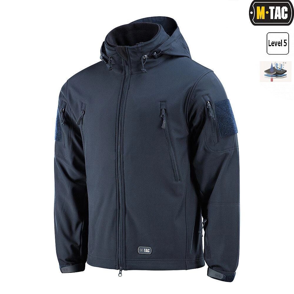 M-Tac куртка Soft Shell з підстібкою Dark Navy Blue майже усі розміри від компанії ARTMOS - Інтернет магазин - фото 1