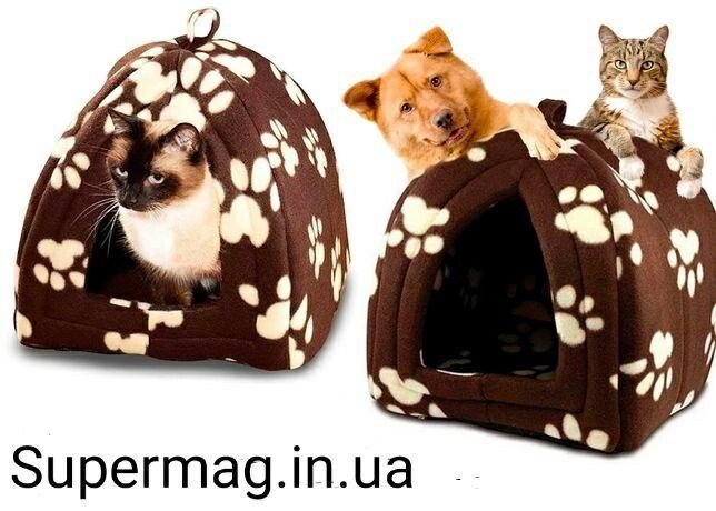 М'який флісовий будиночок Pet Hut для собак та кішок від компанії ARTMOS - Інтернет магазин - фото 1