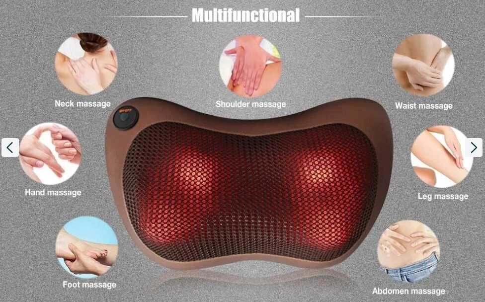 Масажна подушка для машини Magic Massager Pillow вдома Масажер авто від компанії ARTMOS - Інтернет магазин - фото 1