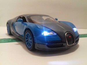 Машинка Bugatti Veyron модель авто 1:32 Метал, світло, звук інерція