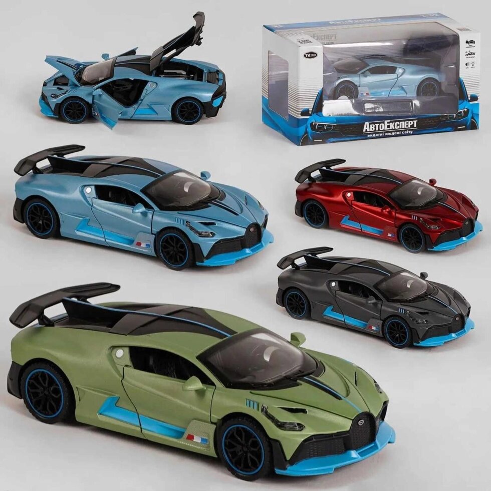 Машинка металева Bugatti Divo 1:32 іграшка автомоделька світло звук від компанії ARTMOS - Інтернет магазин - фото 1