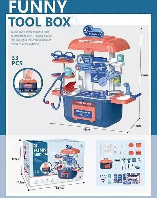 Набір лікаря в валізі Funny medical box, 33 елементи від компанії ARTMOS - Інтернет магазин - фото 1