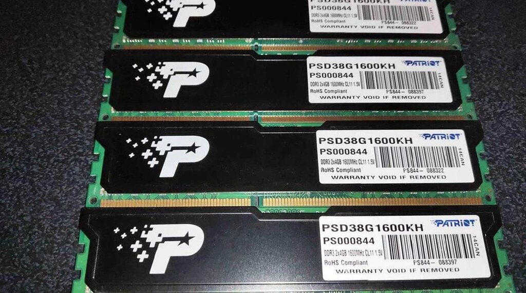 Набір Patriot DDR3 16GB PC3-12800. 1600MHZ. від компанії ARTMOS - Інтернет магазин - фото 1