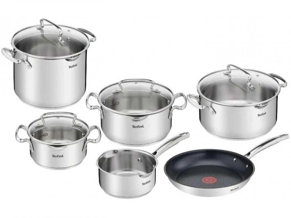 Набір посуду Tefal G732SA55 Duetto+ 10 пр. зі сковородою! Новий Набір! від компанії ARTMOS - Інтернет магазин - фото 1