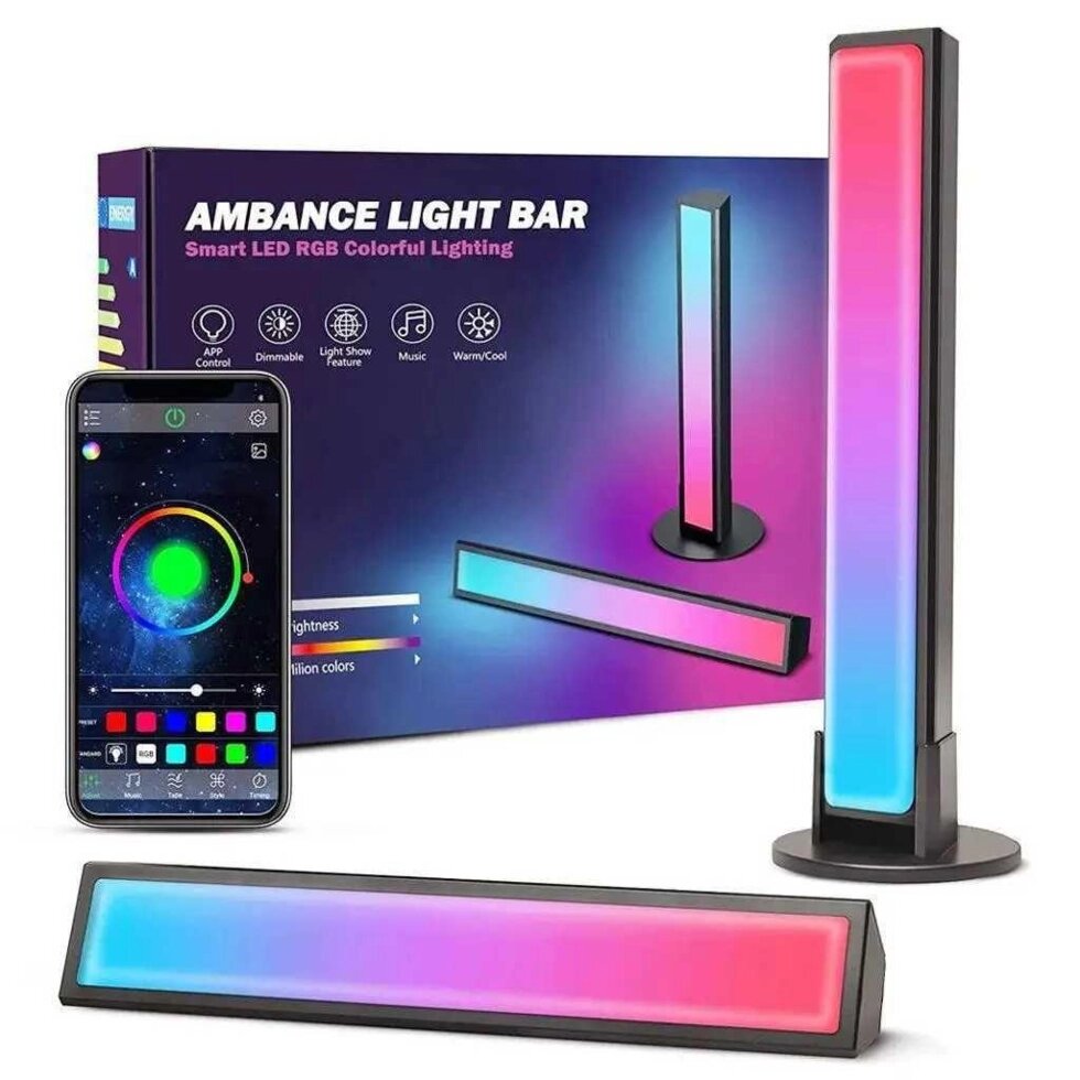 Набір світлодіодних ламп RGB лайтебар підсвічування Smart LED Light Bar від компанії ARTMOS - Інтернет магазин - фото 1