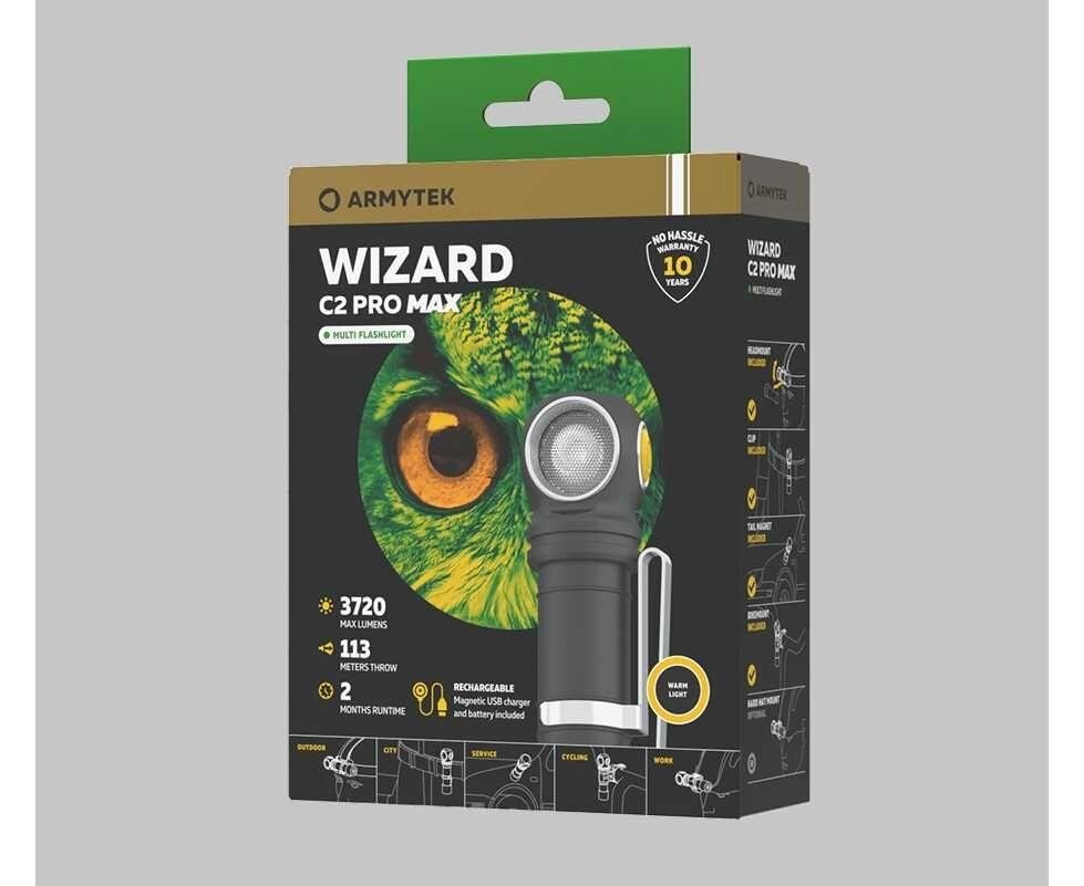 Налобний ліхтар Armytek Wizard C2 PRO MAX 4000 люмен від компанії ARTMOS - Інтернет магазин - фото 1