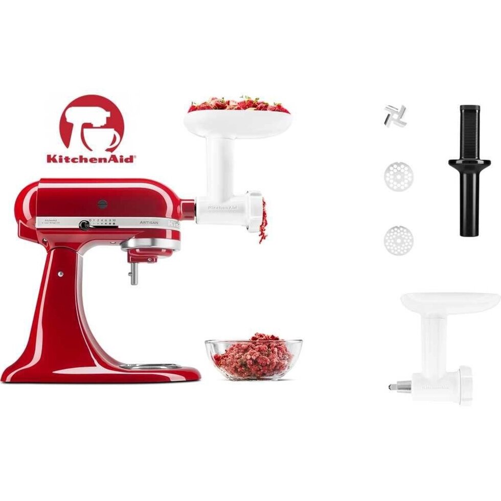 Насадка м'ясорубка KitchenAid 5KSMFGA для планетарного міксера KitchenA від компанії ARTMOS - Інтернет магазин - фото 1