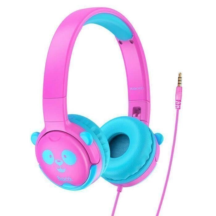 Навушники дитячі провідні HOCO Childrens headphones W31 рожеві від компанії ARTMOS - Інтернет магазин - фото 1