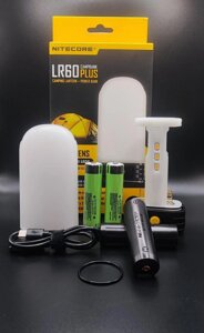 Nitecore LR60 з ГАРАНТІЄЮ! Кемпінговий ліхтар+Power Bank+зарядний прис