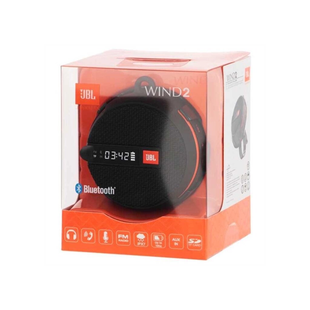 Нова портативна акустична колонка JBL Wind 2 Black (JBLWIND2BLK) від компанії ARTMOS - Інтернет магазин - фото 1