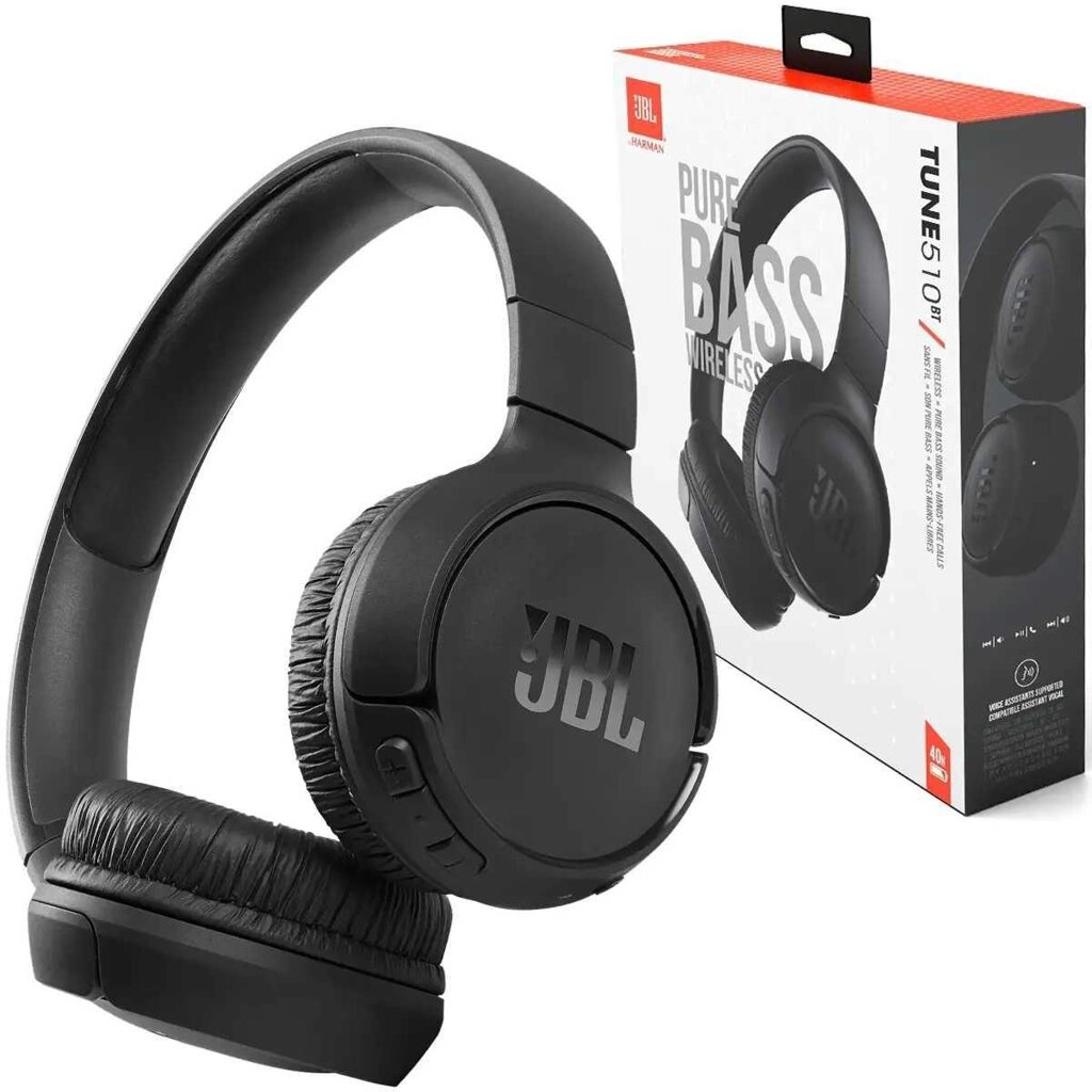 Нові Блютуз навушники JBL Tune 510BT Black (JBLT510BTBLKEU) від компанії ARTMOS - Інтернет магазин - фото 1