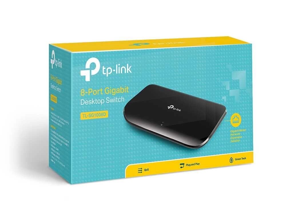 Новий 8-портовий Гігабітний комутатор Tp -Link TL-SG1008D v. 10.0 від компанії ARTMOS - Інтернет магазин - фото 1