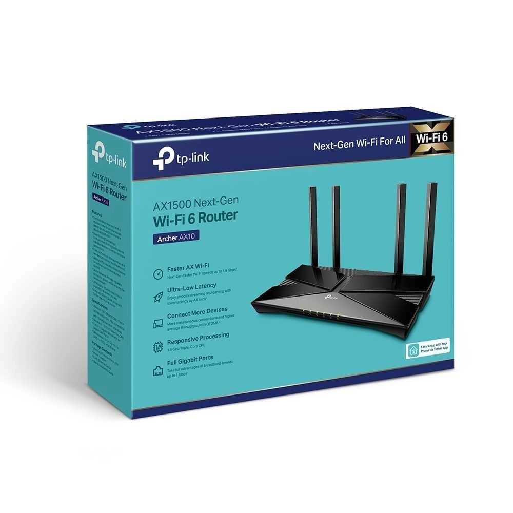 Новий Mesh WiFi 6 Гігабітний 5 ГГц Роутер Tp-Link Archer AX10 AX1500 від компанії ARTMOS - Інтернет магазин - фото 1