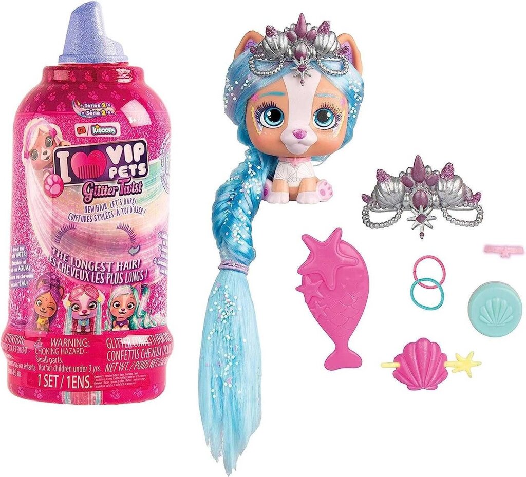 Орігінал! Віп Петс Модний улюбленець блискітки IMC Toys VIP Pets Glitter від компанії ARTMOS - Інтернет магазин - фото 1