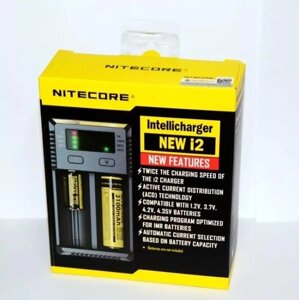 Оригінальний зарядний пристрій Nitecore на 2 нових батареї 12