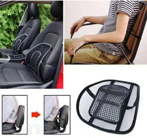 Ортопедична спинка-подушка на крісло або авто сидіння масажер