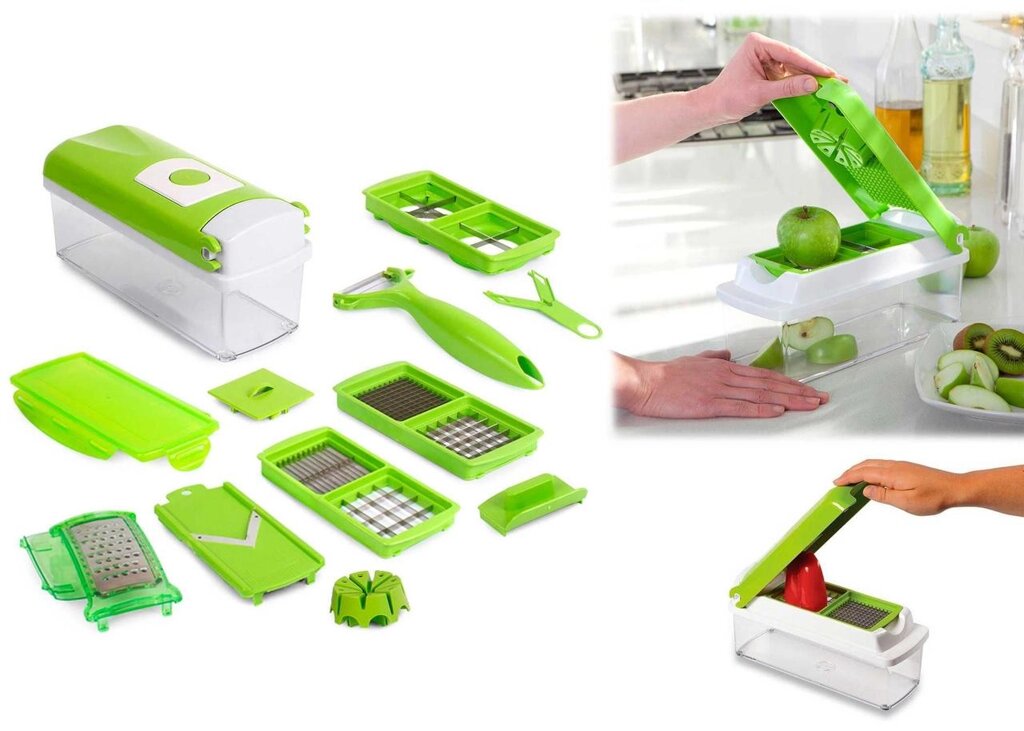 Овочерізка подрібнювач найсер дайсер ручний портативний Nicer Dicer від компанії ARTMOS - Інтернет магазин - фото 1