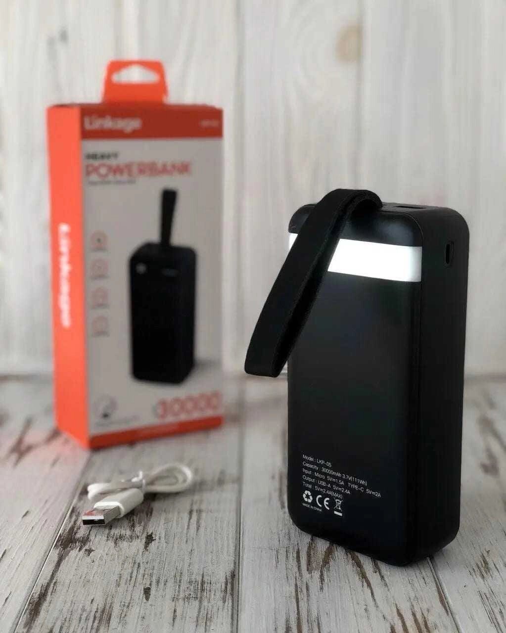 Пауербанк ліхтарик 30000 mAh (павербанк, повербанк, power bank, xiaomi) від компанії ARTMOS - Інтернет магазин - фото 1