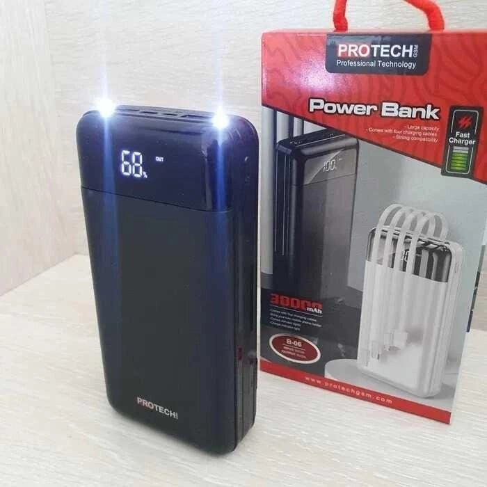 Павербанк Power Bank ProTech 30000 mAh LCD LED Ліхтарик, повербанк від компанії ARTMOS - Інтернет магазин - фото 1