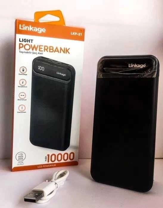 Павербанк з реальними 10000, Power Bank з LCD Linkage, Type-C, USB2 від компанії ARTMOS - Інтернет магазин - фото 1