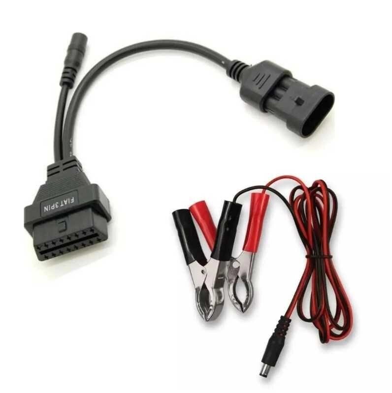 Перехідник OBD2 16 pin на FIAT 3 pin для FIAT, LANCIA, CHERY + крабі від компанії ARTMOS - Інтернет магазин - фото 1