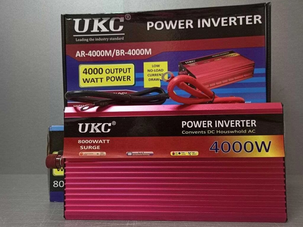 Перетворювач пружні Power One Інвертор 12v 220v 4000W Перетворювач від компанії ARTMOS - Інтернет магазин - фото 1