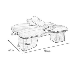 Надувне авто ліжко, матрац+2 подушки
