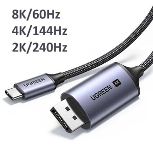 Кабель Type-C DisplayPort 1.4 DP 360hz 240hz 165h 144hz UGREEN Macbook